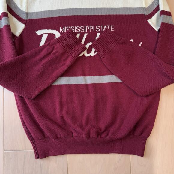 Mississippi State Bulldogs Sweater Small Multicolor Hillflint Pullover Cotton - Picture 4 of 8